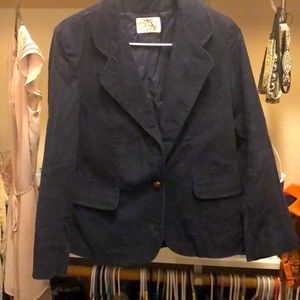Vintage men’s Nordstrom’s point of view blue corduroy one button jacket size 10